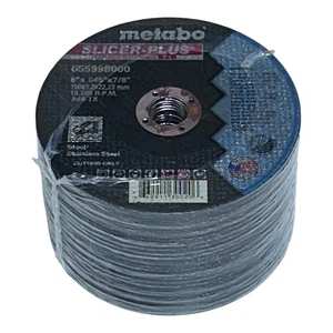 Paquete de 50 hojas de sierra de acero inoxidable/acero Metabo 655998000 6" x 0,045 x 7/8 Slicer Plus - Imagen 1 de 5
