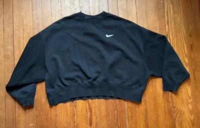 Nike Sportswear Essential W’s Polar SUDADERA gran tamaño crop XL negro swoosh Foto 1 de 4