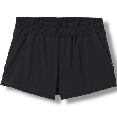 Short feminino prAna Railay novo com etiquetas tamanho grande L 3” preto - Imagem 1 de 4