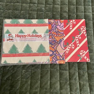Vintage Wrapping Paper Set Full Sheets Birthday Holiday Floral Gift Wrap - Picture 1 of 4
