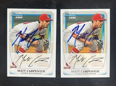 Matt Carpenter 2011 Bowman 1st Auto In Person IP RC BP66 🔥 Cardinals - Image 1 of 2