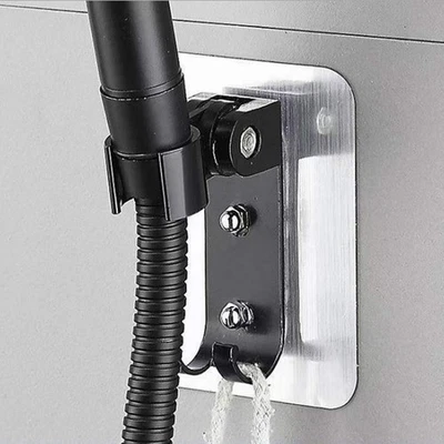 Supporto soffione doccia regolabile in alluminio per pareti lisce marmo - Immagine 1 di 4