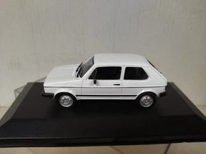 VOLKSWAGEN GOLF 1 1974 GTi WHITE 1:43 SOLIDO BOX NO ORIGINAL - Imagen 1 de 5