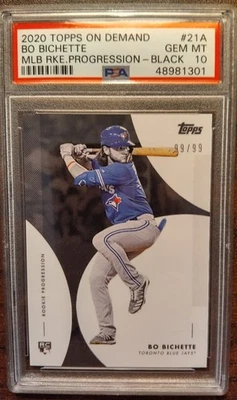 2020 Topps On Demand MLB Rookie Progression Black Bo Bichette RC 99/99 PSA 10 - Image 1 of 2