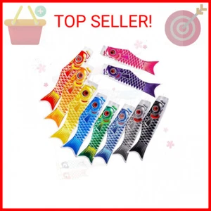 Boao 10 Pieces Japanese Carp Windsock Fish Flag Kite 15.7 Inch Japanese Hanging - Picture 1 of 2