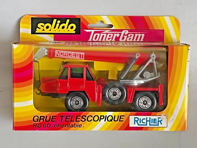 Solido 1/50th Scale #353 Toner Gam Richier Telescoping Crane- Nordest Fire Dept. - Image 1 of 4
