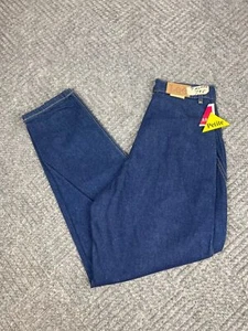 Vintage Lee Bareback Jeans Womens Size 26x28 Dark Wash High Rise Adult NOS - Picture 1 of 13
