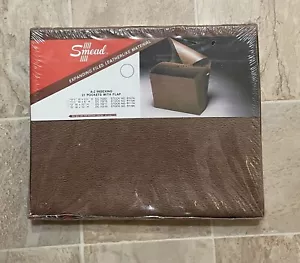 "De colección Smead 21 Bolsillos A-Z Archivo Expansible Solapa Marrón Cuero 12""x10"" Nuevo de Lote Antiguo" - Imagen 1 de 6