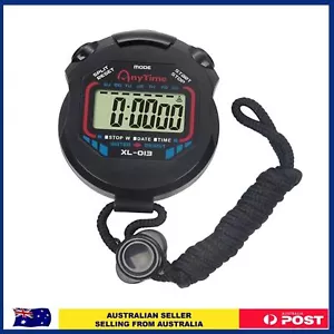 Handheld Stopwatch Digital Chronograph Sport Counter Lap Timer Stop Watch Clock - Picture 1 of 8