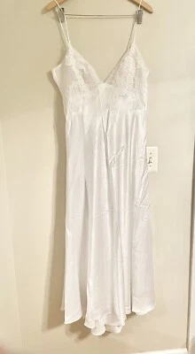 JONQUIL por DIANE SAMANDI Neiman-Marcus De Colección Satén Fluido Vestido de Noche de Novia Talla L Foto 1 de 4