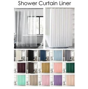 70x72 - Vinyl Shower Curtain Liner Waterproof Solid Color - Picture 1 of 95
