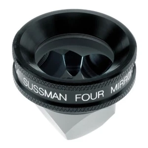 Ocular Sussman Four Mirror Hand Held Gonioscope with Large Ring (Black) OS4M-2 - Picture 1 of 2