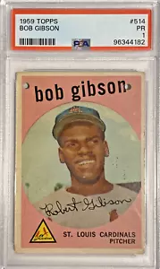 1959 Topps BOB GIBSON #514 (PSA 1) - Picture 1 of 2