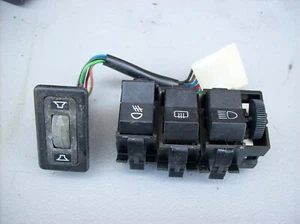 Porsche 944 EARLY - Hazard Emergency Flasher Rear Defroster Headlight Switch Lot - Picture 1 of 9
