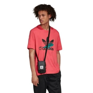 NWT Rare Adidas Originals PT3 Logo T-Shirt Fashion Sz Small Super Pink FM3695 - Picture 1 of 8