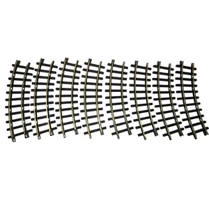 Vintage Dillard's Trimmings, 8 Piece G Track Add On, Curved Black Brass Track - Picture 1 of 12