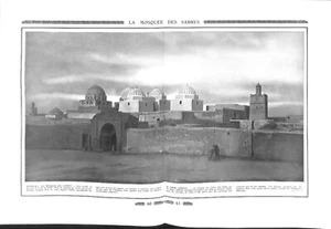 MAUSOLÉE SIDI AMOR ABBADA ZAOUÏA KAIROUAN GRANDE MOSQUÉE ILLUSTRATION 1924 - Picture 1 of 3