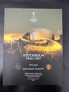 MANCHESTER MAN UNITED v AJAX AMSTERDAM Europa League Final 2017 PROGRAMME 24/5 - Picture 1 of 3