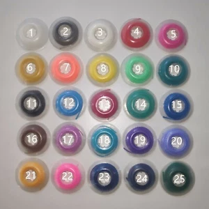 Cadenas de alimentación ultra elásticas de goma de ortodoncia dental 25 colores cierre corto largo - Imagen 1 de 30