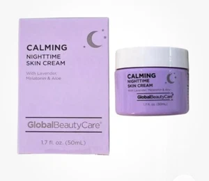 Global Beauty Care Calming Nighttime SKIN CREAM Lavender Aloe 1.7 oz/50mL New - Picture 1 of 1
