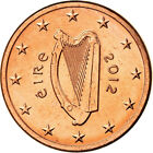 [#771511] IRELAND REPUBLIC, Euro Cent, 2012, VZ, Copper Plated Steel, KM:32
