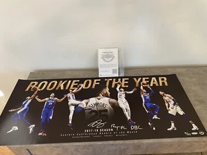 Ben Simmons UDA Upper Deck Signed Autograph Inscribed ROY 36x15 Photo 92/125 COA - Picture 1 of 4