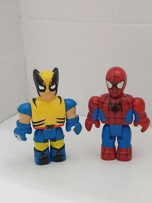 Mega Bloks Blocks Marvel Spider-Man - Spider-Man Wolverine Mini Figura Lote de 2 Foto 1 de 2