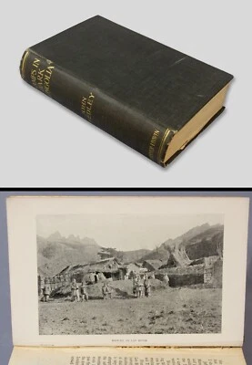 Tramps in DARK MONGOLIA John Hedley 1912 travelogue ASIA map and photo plates - Image 1 of 4