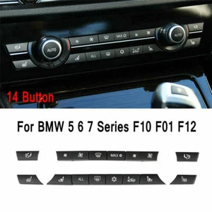 14 Button Key Caps Repair Kit Heater Switch For BMW F07 F10 F11 F01 F06 F12 F13 - Picture 1 of 5