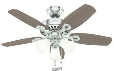 Hunter 42" Ceiling Fan Light Reversible Blades One Side Cherry Other Mahogany - Image 1 of 2
