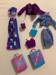 Mary Kate And Ashley Doll Cool Shopping Outfits Clothes & Accessories Lot