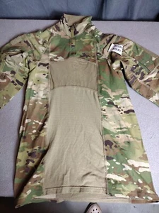 ARMY ISSUE OCP COMBAT SHIRT 1/4 ZIP TOP FLAME RESISTANT SMALL 8415-01-642-0080 - Picture 1 of 16