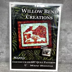 " Majola " Quilt Pattern Plus Bonus Pattern Willow Bend Creations Exotic New - Picture 1 of 5