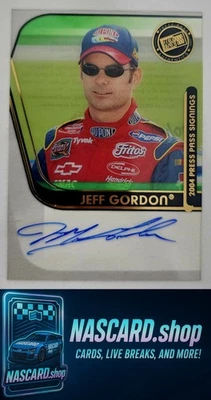 2004 Press Pass Jeff Gordon Signings Transparent #/100 - Image 1 of 2