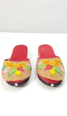 NUEVOS CORDONES MUJER VIBRANTES TERCIOPELO FLORAL CON CUENTAS. Foto 1 de 4
