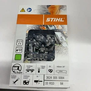 Cadena Stihl 25" 3624 005 0084 3/8 84dl .050 33rs3 84 OEM - Imagen 1 de 2