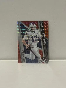 2022 Panini Mosaic Will to Win Red Mosaic Prizm Josh Allen #WW-4 - Picture 1 of 2