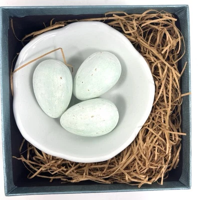 Gianna Rose Atelier Robin’s Eggs Gift Box Set 3 French Milled Soaps & Nest Dish - Image 1 of 3