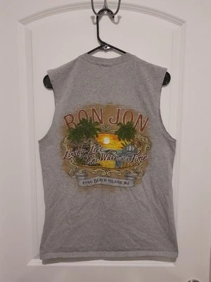 Camiseta sin mangas Ron Jon Surf Shop gráfica Long Beach Island NJ para hombre talla mediana Foto 1 de 4