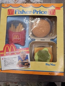 Fisher Price McDonald's Fun with Food 1988 juego Big Mac, en caja original - Imagen 1 de 10
