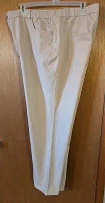 Pantalones de pierna recta regulares Quacker Factory DreamJeannes 3X tostados A227963 Foto 1 de 4