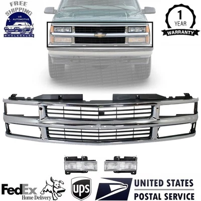 Chevrolet C/K Series 1994-2000 Grille with Headlights Set | 3-pc Kit — 第 1/4 张图片