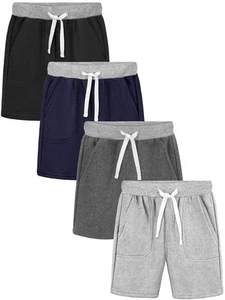 4 Pack Baby and Toddlers Boys Shorts Toddlers Boys Knit Shorts Athletic Pull ... - Picture 1 of 7