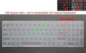 US Keyboard Skin Cover for HP EliteBook 650 G9,650 G10,655 G9,655 G10,HSN-Q33C-5 - Afbeelding 1 van 6
