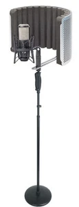 AKG P420 Studio Condenser Recording Microphone+Samson Vocal Booth+Stand - Picture 1 of 11
