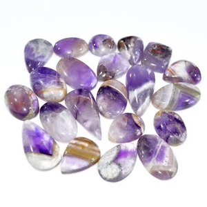 21 Pcs 361 Cts Natural Amethyst Loose Cabochon Gemstone Lot 30x15 14x14mm #3118 - Picture 1 of 6