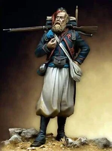 Kit Modelo Resina 1/24 Guerra Civil Americana Zouave Francés Sin Pintar - Imagen 1 de 1