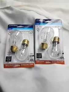 4 Pack Appliance Bulbs 40 Watt - Medium Base E26 - Westinghouse - Free Shipping - Picture 1 of 3