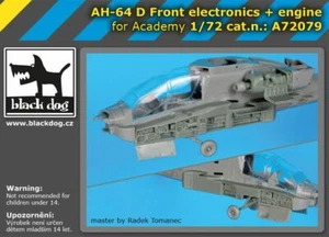Blackdog Models 1/72 BOEING AH-64D FRONT ELECTRONICS & ENGINE Resin Detail Set - Picture 1 of 6