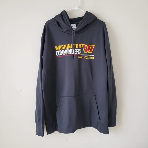 Washington Commanders Hoodie Sweatshirt Mens 2XL XXL Gray Nike NFL Prime NWT Cover